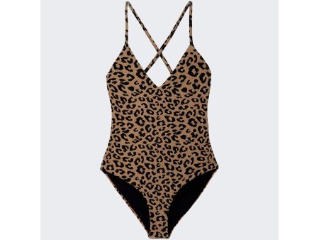 Mara Hoffman | Women | Emma Leopard One-piece Swimsuit | Black Brown Online Hot Sale