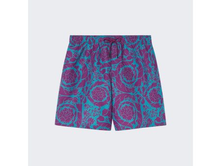 Versace | Men | Mare Shorts | Teal x Plum Hot on Sale