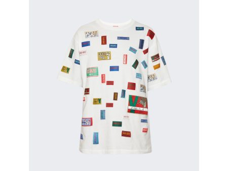 Kenzo | Men | Archive Label Oversized T-shirt | Off White Online