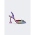 Amina Muaddi | Women | Begum Metallic Nappa Slingback Pumps | Unicorn Online Sale