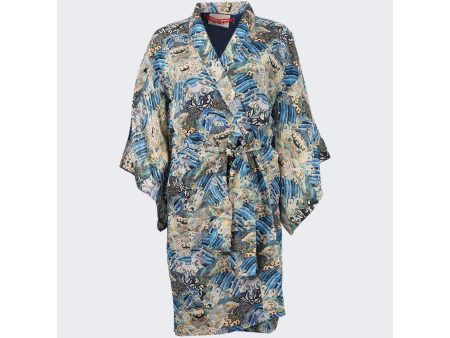 Chufy | Women | Susu Short Robe | Yu Blue Discount