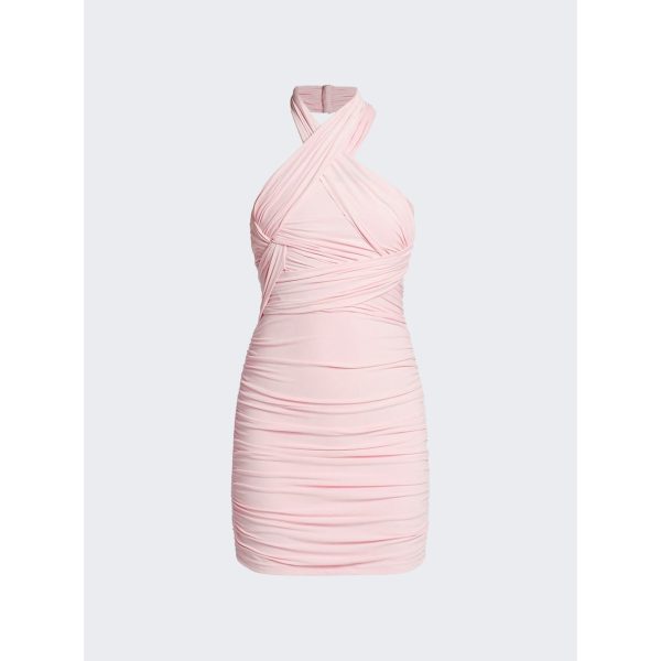 Alexander Wang | Interwoven Mini Halter Dress | Light Pink Fashion