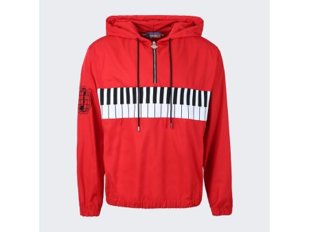 Just Don | Men | Half-zip Pullover Hoodie Red Sale