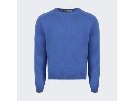 Meta Campania Collective | Men | Jackcrewneck Cashmere Sweater | Blue Online now