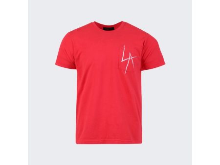 Local Authority | Men | La Slash Pocket Tee | Red For Discount