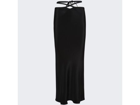 Christopher Esber | Women | Loophole Tie Skirt | Black For Discount