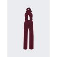 Johanna Ortiz | Women | Submerged Halterneck Jumpsuit | Wine Online