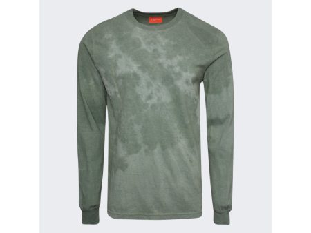 Notsonormal | Men | Splashed Long-sleeve Tee | Grama Green Online