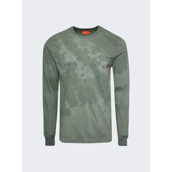 Notsonormal | Men | Splashed Long-sleeve Tee | Grama Green Online