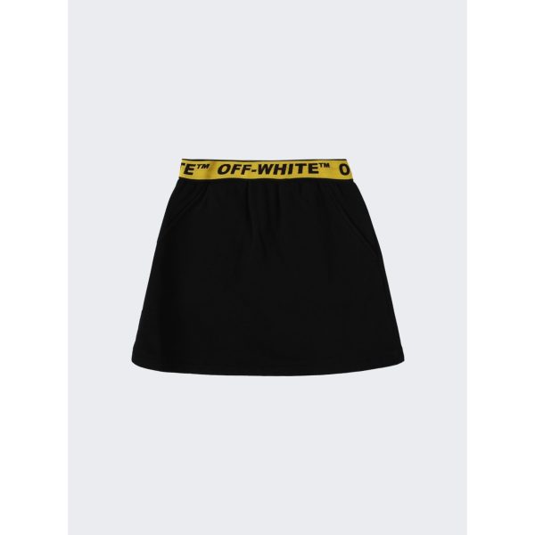 Off-White | Logo Industrial Sweat Skirt | Black Yellow Fashion