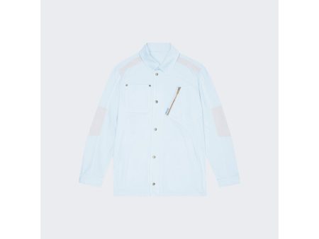 Objects IV Life | Men | Denim Overshirt | Ice Blue Discount