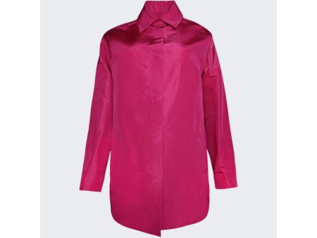 Valentino Garavani | Women | Solid Faille Overshirt | Pink Sale