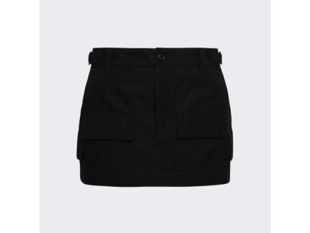 Wardrobe.NYC | Women | Cargo Mini Skirt | Black Supply