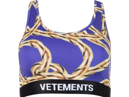 Vetements | Women | Gold Chain Sports Bra on Sale