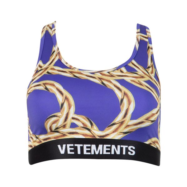 Vetements | Women | Gold Chain Sports Bra on Sale