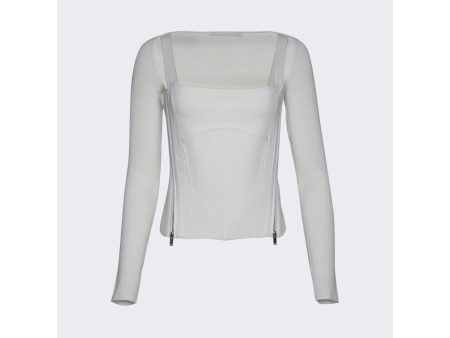 Dion Lee | Women | Moto Zip Corset | White Fashion