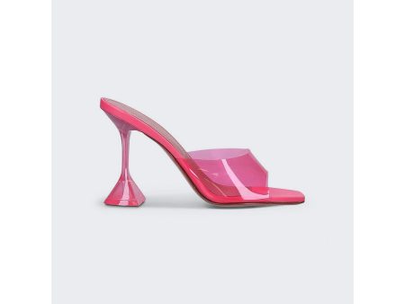 Amina Muaddi | Women | Pvc Lupita Glass Sandal | Bubblegum Online Sale