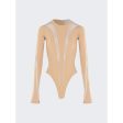 Mugler | Women | Long-sleeve Sheer Panel Bodysuit For Discount