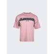 Lanvin | Men | Curb Embroidered T-shirt | Pink Fashion