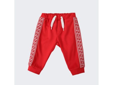 Fendi Kids | Classic Track Pants | Red Online