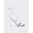 The Attico | Women | Adele Lace-up Pump 105mm | Holographic Silver Fashion