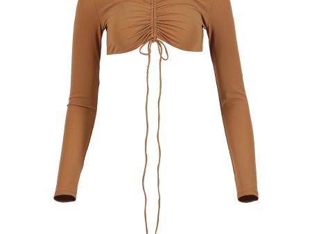 Christopher Esber | Women | Long-sleeve Sun Swim Tee | Suede Brown Fashion