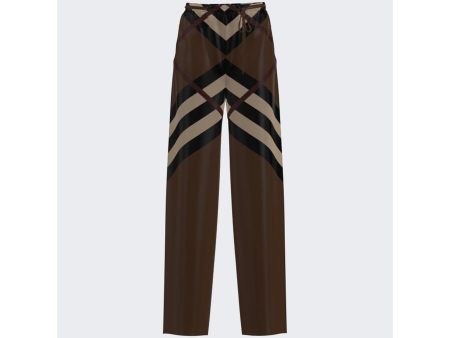 Burberry | Women | Noemi Trousers | Dark Birch Brown Cheap