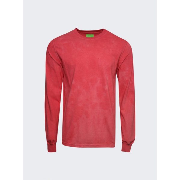 Notsonormal | Men | Splashed Long-sleeve Tee | Scarlet Red Fashion