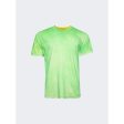 Notsonormal | Men | Sprayed Short Sleeve Tee | Neon Verde Online Hot Sale