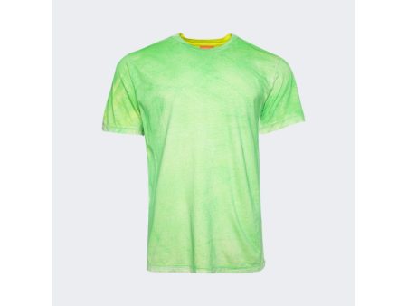 Notsonormal | Men | Sprayed Short Sleeve Tee | Neon Verde Online Hot Sale