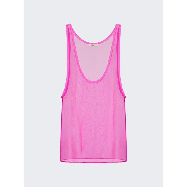 Valentino Garavani | Women | Chiffon Top | Pink For Discount