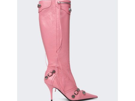 Balenciaga | Women | Tall Cagole High Heel Boot | Pink Online