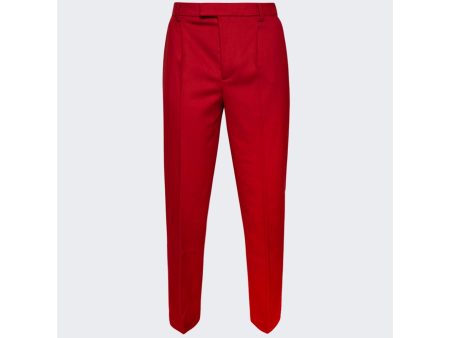 VTMNTS | Wool Tailored Pant | Red For Discount