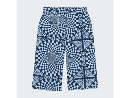 Bluemarble | Men | Folk Checkerboard Print Shorts | Blue For Discount