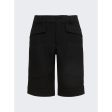 Burberry | Men | Panel Detail Grain De Poudre Wool Shorts | Black For Discount