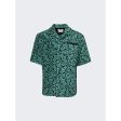 Marine Serre | Oriental Towels Bowling Shirt | Green Fashion