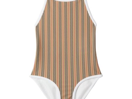 Burberry Kids | Icon Stripped Swimsuit Hot on Sale