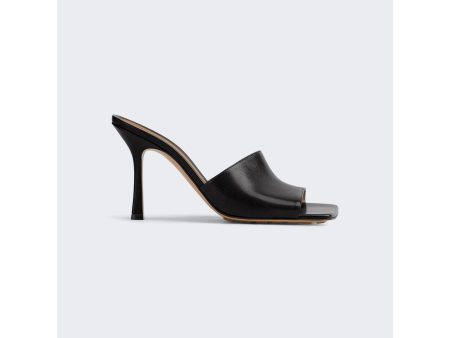 Bottega Veneta | Women | Stretch Leather Mule Sandals | Black Discount