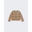 Burberry Kids | Kids Check Print Quilted Jacket | Archive Beige Hot on Sale