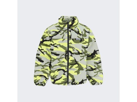 Vetements | Men | Logo Puffer Jacket | Neon Camo Supply