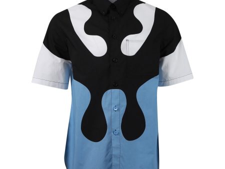 Burberry | Abstract Print Short-sleeve Shirt | Blue Topaz Fashion