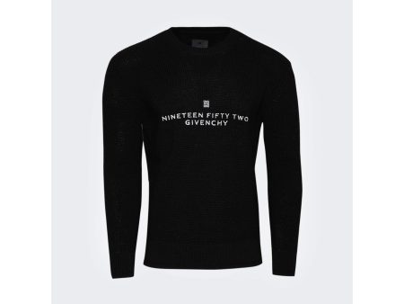 Givenchy | Men | Waffle Crewneck Sweatshirt Black Fashion