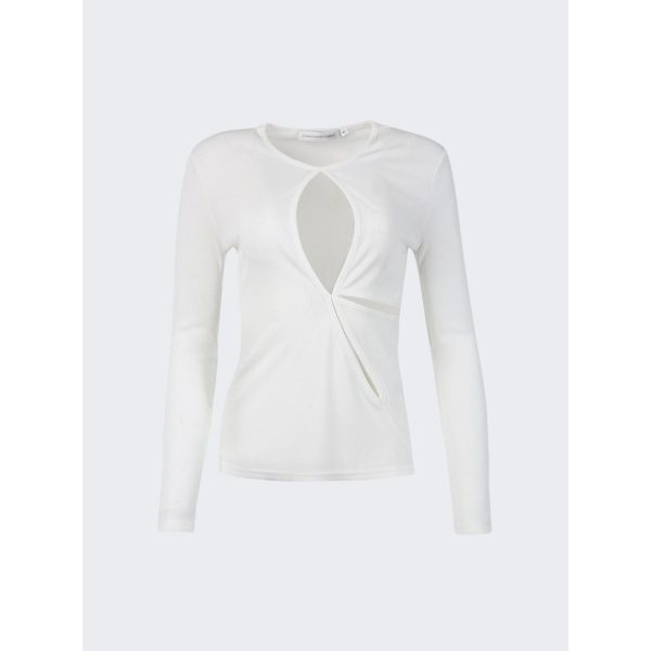 Christopher Esber | Women | Anglaise Long Sleeve Top | White Cheap