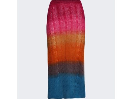 Etro | Women | Cable-knit Midi Skirt | Multicolor For Discount