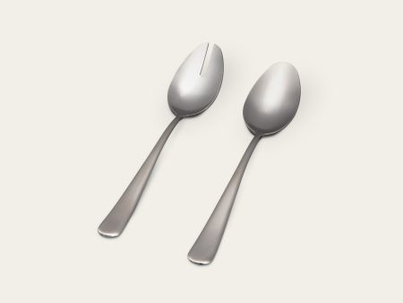 Serving Spoons | Matte Silver Fashion