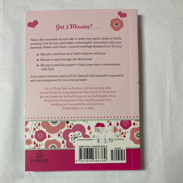 3 MIN DEVOTIONS FOR GIRLS-6389 For Sale