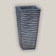 8096N14FS - Matte Black Ripple Wedge Planter - FREE SHIPPING Supply