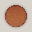 6135H44FS - Round | Chili Red Ceramic Plant Saucer | High Fired Ecofriendly Clay - Sizes 8 -24  - FREE SHIPPING For Discount