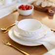 Dinner Plate Gold Luna Set Supply