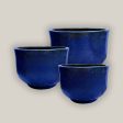 3043L15FS - Dark Blue Contemporary Low Ceramic Bowl FREE SHIPPING Cheap